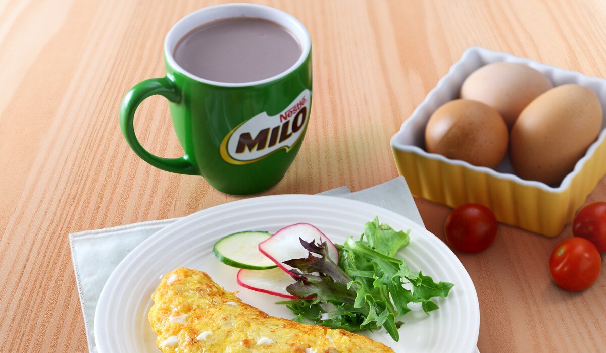 Omelet kentang wortel